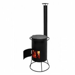 Печь под казан с трубой Везувий 12л